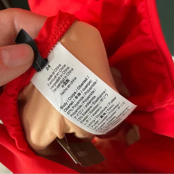 NWT J. Crew Ruffle scoopback one-piece swimsuit AK952 Size 24 - Picture 7 of 7